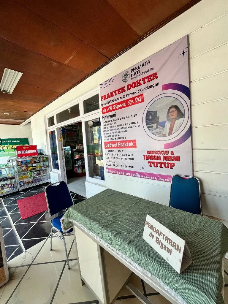 Tempat Praktik dr. Riyani — Apotek Permata Hati